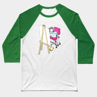 Fish Painter Baseball T-Shirt